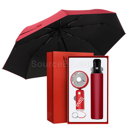 Customization Fan Umbrella Gift Set Promotional Products