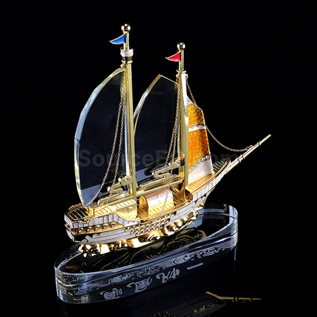 Customization Sailboat Crystal Trophy Promotional Products