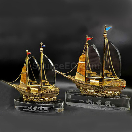Customization Sailboat Crystal Trophy Promotional Products