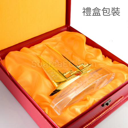 Customization Sailboat Crystal Trophy Promotional Products