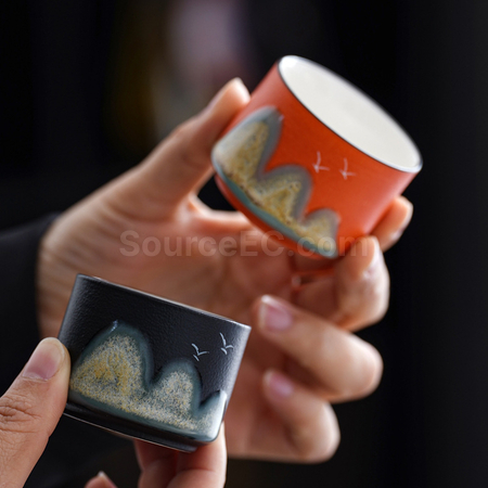Customization Ceramic Tea Mug Gift Set Promotional Products