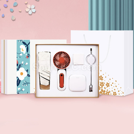 Customization Umbrella And Fan Business Gift Set Promotional Products