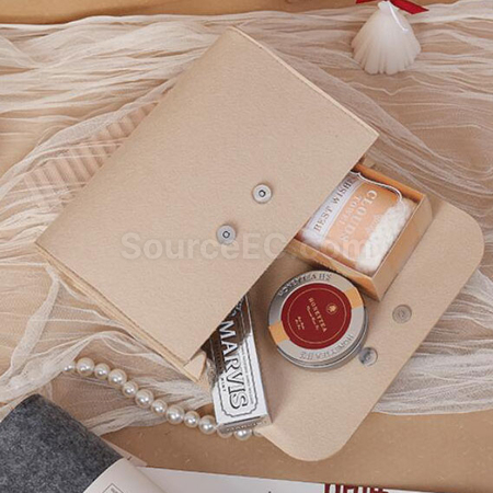 Customization Felt Tote Bag with Wooden Handle Promotional Products