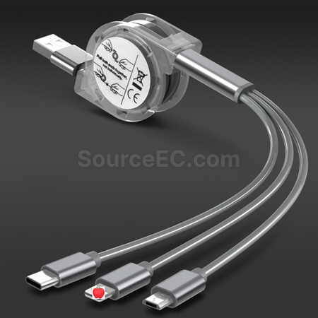 Customization One For Three Charging Cables Promotional Products