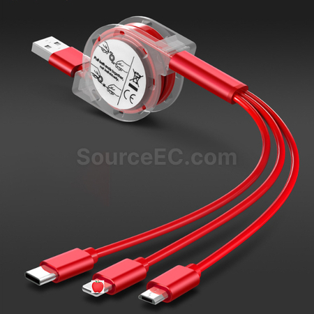Customization One For Three Charging Cables Promotional Products
