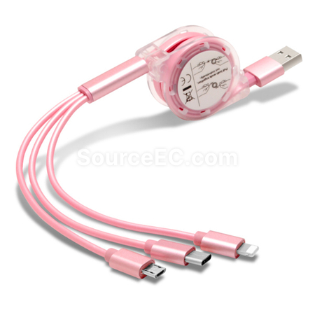 Customization One For Three Charging Cables Promotional Products