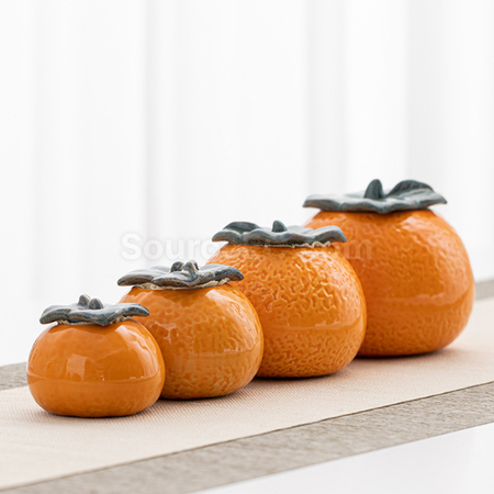 Customization Orange Ceramic Jar Promotional Products