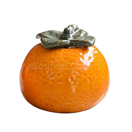 Customization Orange Ceramic Jar Promotional Products