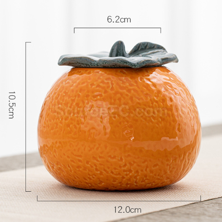 Customization Orange Ceramic Jar Promotional Products