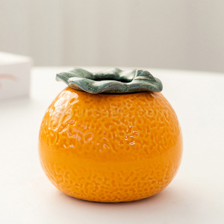 Customization Orange Ceramic Flower Pot Promotional Products