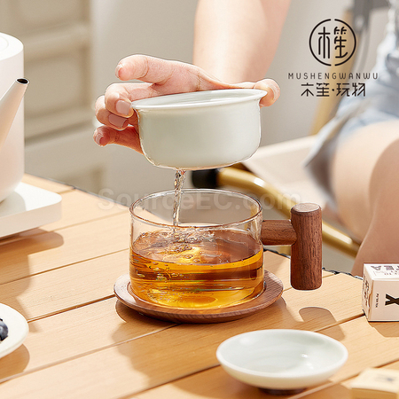 Customization Tea Making Glass Cup Promotional Products