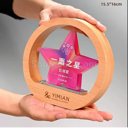 Customization Wood Crystal Promotional Products