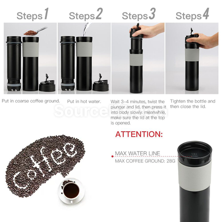 Customization Travel French Press Coffee Maker Portable Promotional Products