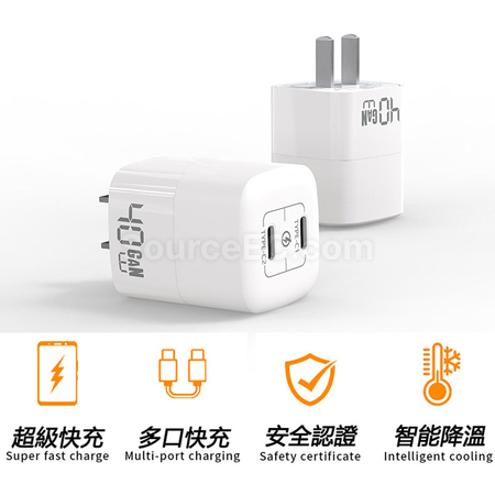 Customization Double Type-C Travel Adapter Promotional Products