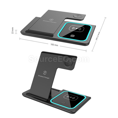 Customization 3-In-1 Wireless Folding Charging Stand Promotional Products