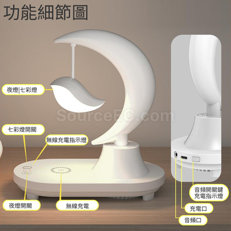 Customization Multi-functional Wireless Speaker with LED Light Promotional Products