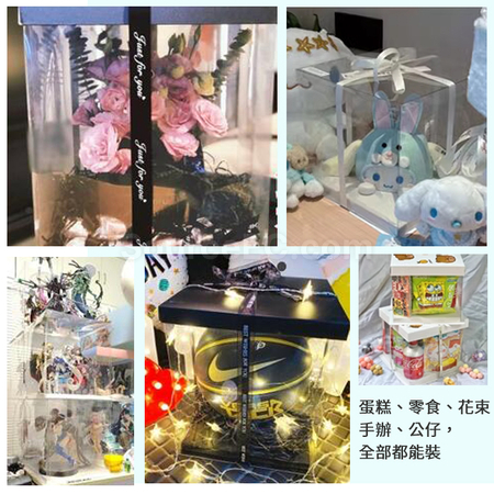 Customization Fully transparent cake packaging box Promotional Products