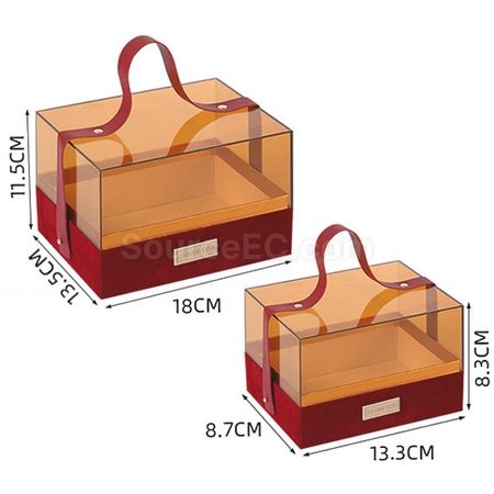 Customization Transparent Acrylic Portable Gift Box Promotional Products
