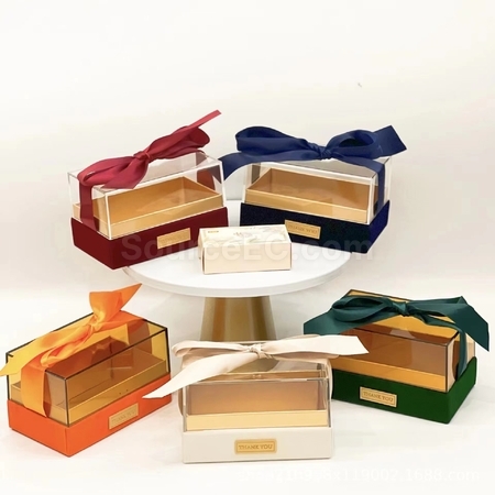 Customization Tie-Bow Acrylic Portable Gift Box Promotional Products