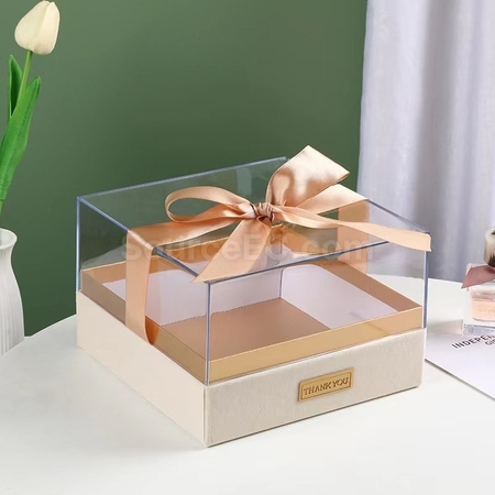 Customization Tie-Bow Acrylic Portable Gift Box Promotional Products