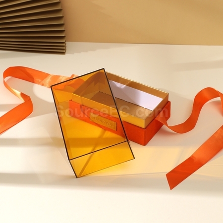 Customization Tie-Bow Acrylic Portable Gift Box Promotional Products