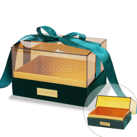 Customization Tie-Bow Acrylic Portable Gift Box Promotional Products