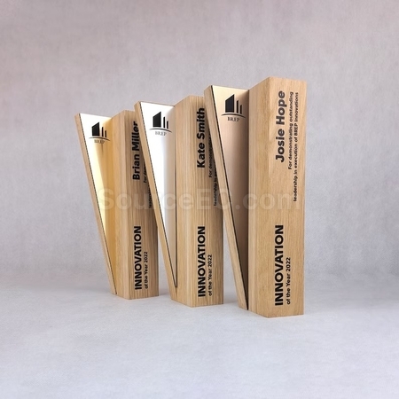Customization Wooden Metal Trophy Promotional Products