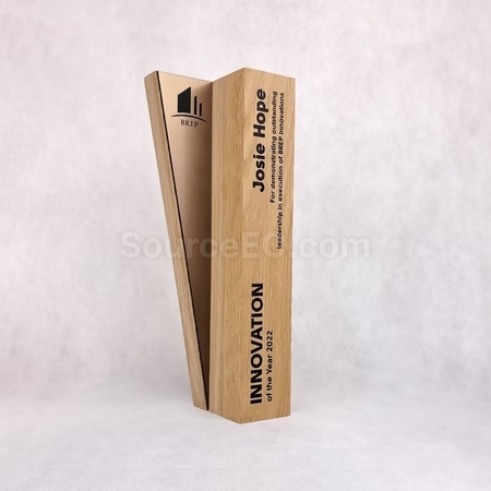 Customization Wooden Metal Trophy Promotional Products