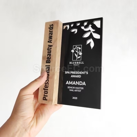 Customization Wooden Acrylic Trophy Promotional Products