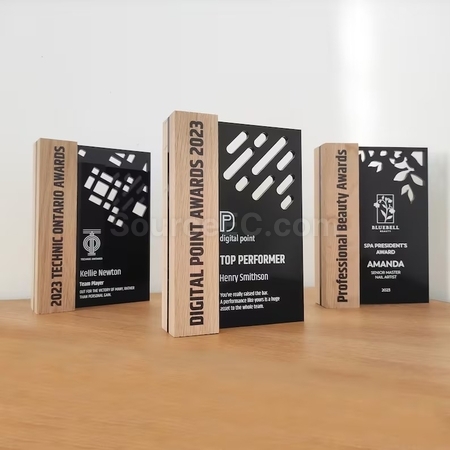 Customization Wooden Acrylic Trophy Promotional Products