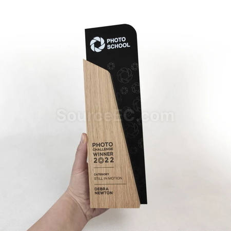 Customization Wooden Acrylic Trophy Promotional Products