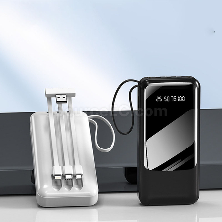 Customization Comes with 4-wire Power Bank Promotional Products