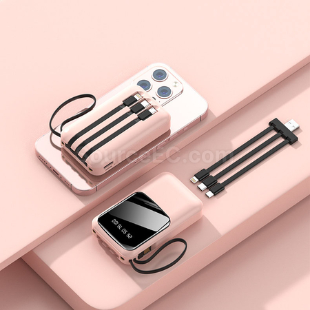 Customization Comes with 4-wire Power Bank Promotional Products