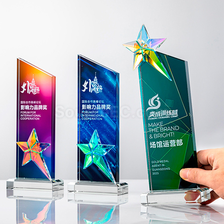 Customization Gradient Crystal Trophy Promotional Products