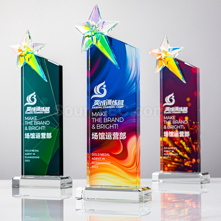 Customization Gradient Crystal Trophy Promotional Products