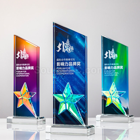 Customization Gradient Crystal Trophy Promotional Products