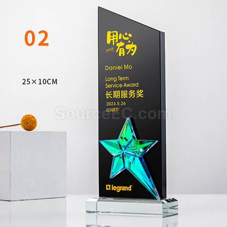 Customization Gradient Crystal Trophy Promotional Products