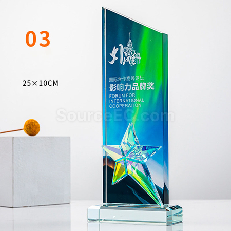 Customization Gradient Crystal Trophy Promotional Products