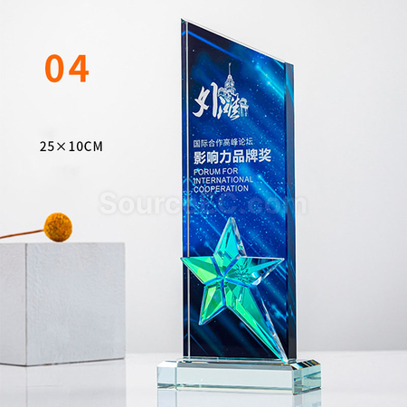 Customization Gradient Crystal Trophy Promotional Products