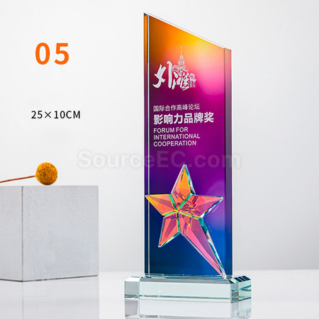 Customization Gradient Crystal Trophy Promotional Products