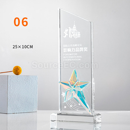 Customization Gradient Crystal Trophy Promotional Products
