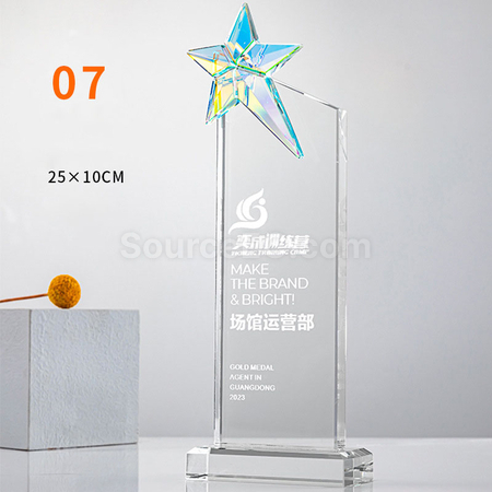 Customization Gradient Crystal Trophy Promotional Products