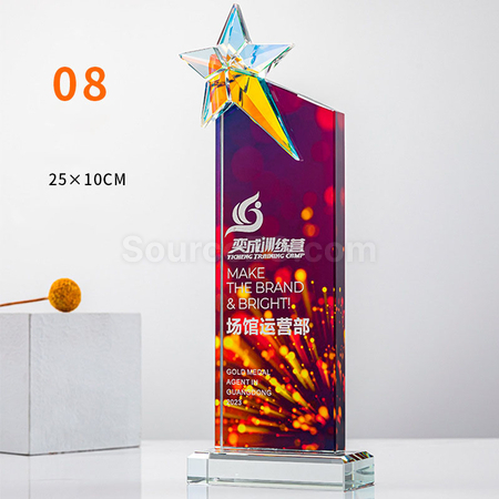 Customization Gradient Crystal Trophy Promotional Products