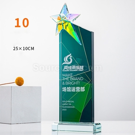 Customization Gradient Crystal Trophy Promotional Products