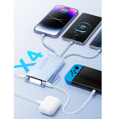 Customization Comes with 4-wire Power Bank Promotional Products