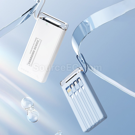 Customization Comes with 4-wire Power Bank Promotional Products