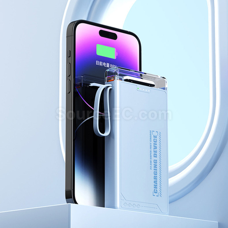 Customization Comes with 4-wire Power Bank Promotional Products