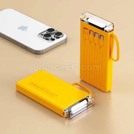Customization Comes with 4-wire Power Bank Promotional Products