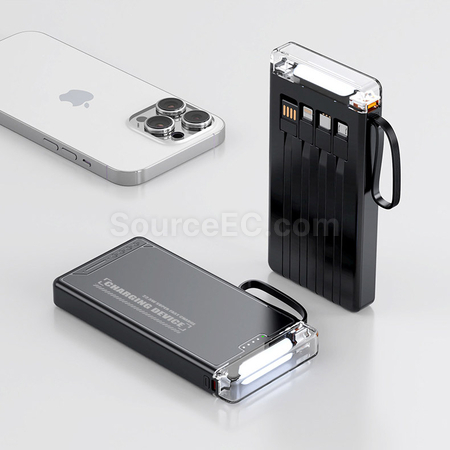 Customization Comes with 4-wire Power Bank Promotional Products