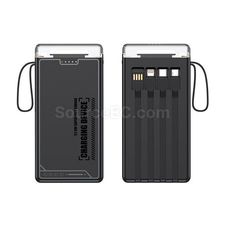 Customization Comes with 4-wire Power Bank Promotional Products